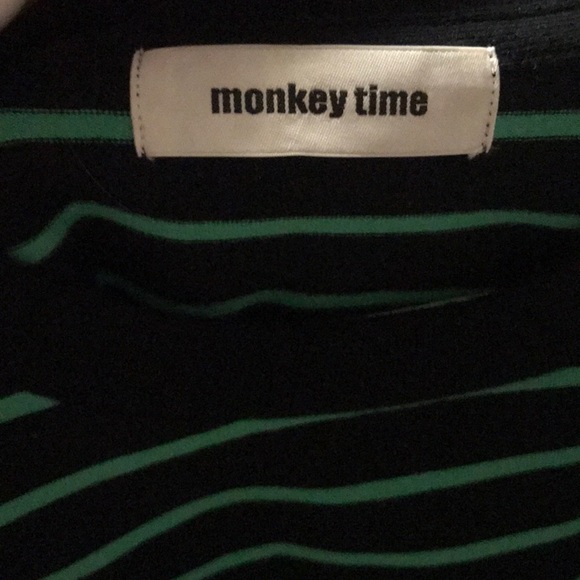 nwot rare L/e striped monkey time L/s - Picture 3 of 3